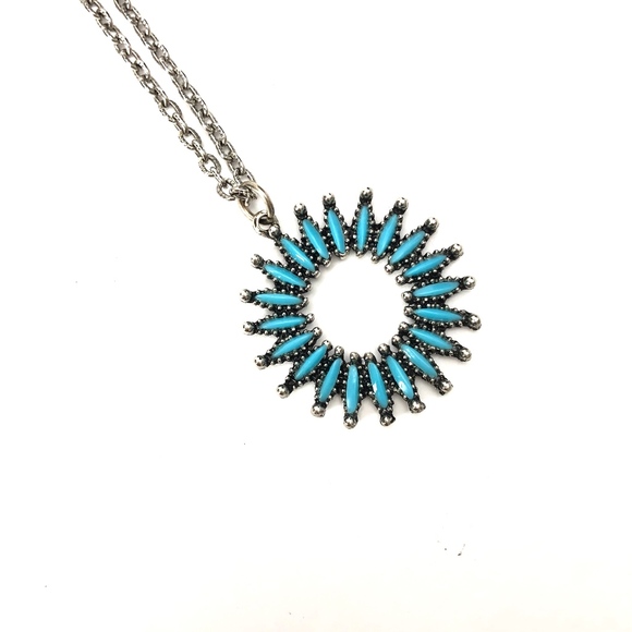 Jewelry - Vintage Turquoise Silver Necklace